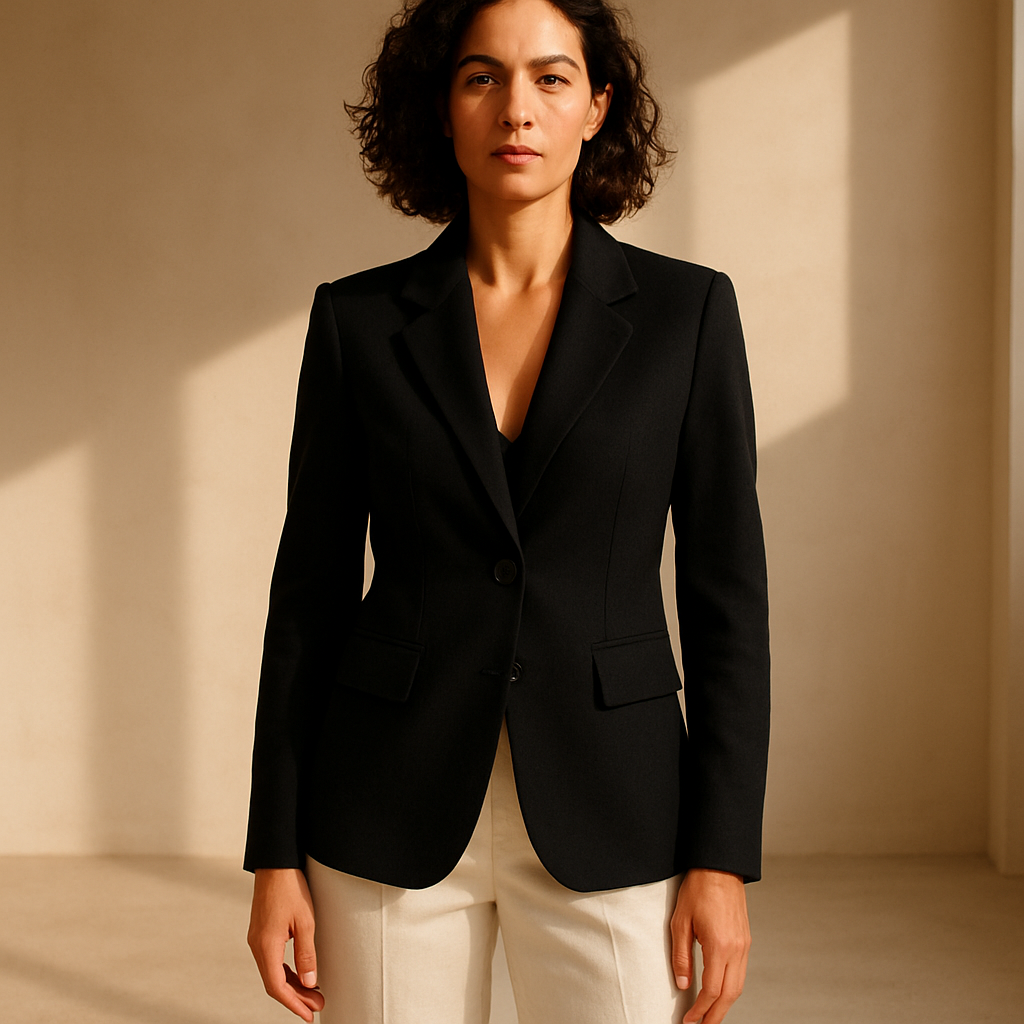 Blazer de Mujer "Elegancia Moderna" - Negro Clásico