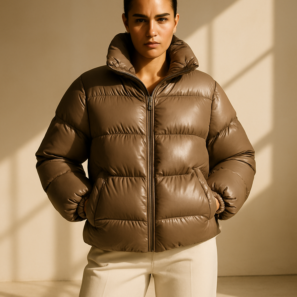 Chaqueta Acolchada “Refugio Urbano” - Marrón Mocha