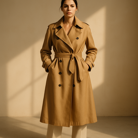 Trench Coat “Clásico Eterno” - Beige Camel